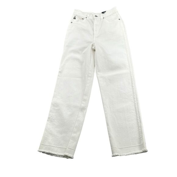 AG Adriano Goldschmied White Flare & Wide Leg Jeans - Picture 1 of 9